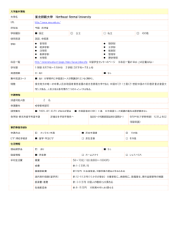 東北師範大学 Northeast Normal University