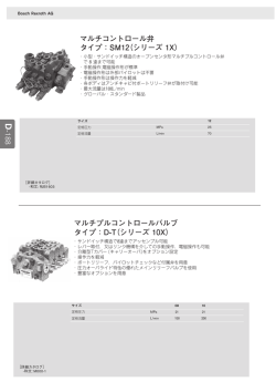マルチコントロール弁 タイプ：SM12（シリーズ 1X） マルチプル