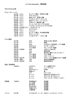 Julie Okada Work List