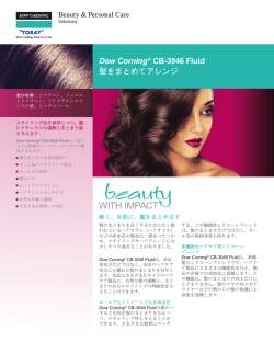 Dow Corning&reg; CB-3046 Fluid 製品ガイド