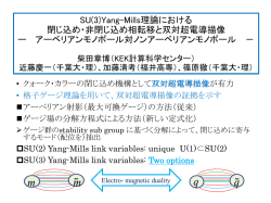 SU(3)Yang-Mills理論における 閉じ込め・非閉じ込め相転移と双対