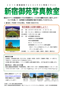 菊花壇展と紅葉を撮影しよう！