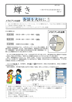 メラビアンの法則 お願い