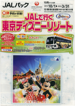 JALで行く東京ディズニーリゾート