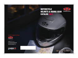 Kabuto Motorcycle Helmets & Riding Gear Catalog 2015