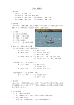 ボート協会 - 富山市体育協会