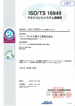 ISO/TS16949(2009年版)