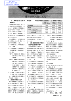 外形標準課税の拡大＜法人税関係＞ ( 551kb )