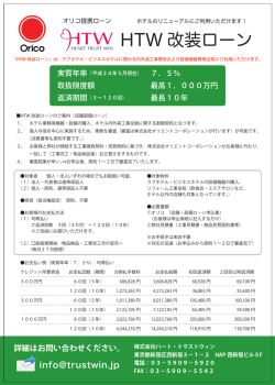 HTW 改装ローン - ハート・トラストウィン