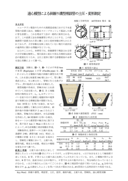 遠心模型による斜掘り溝型埋設管の土圧・変形測定