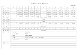 マルチパネル（片面） 商品スペック