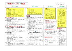 学校防災マニュアル（概要版）