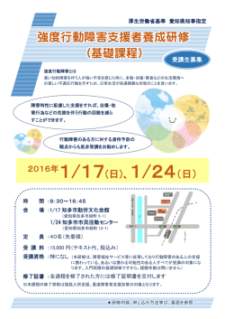 募集チラシ