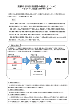 高萩市都市計画道路の見直しについて