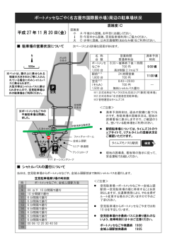 ポートメッセなごや（名古屋市国際展示場）周辺の駐車場状況 平成 27 年