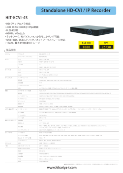 Standalone HD-CVI / IP Recorder