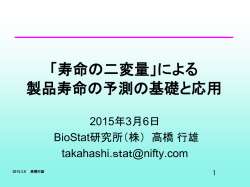 薬物濃度を用いた 同等性試験の例数設計