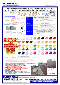 マイホームカラーのカタログ（説明書含む）