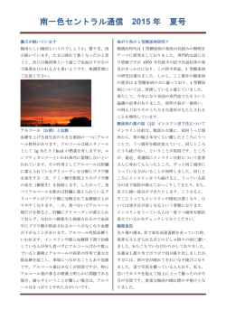南一色セントラル通信 2015 年 夏号