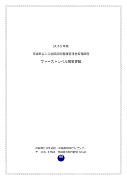 ファーストレベル募集要項