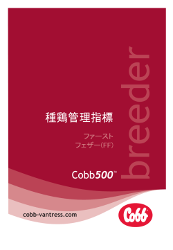 COBB500 種鶏管理指標ファーストフェザー（137KB）