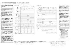 東大和市民会館施設利用計画書（大・小ホール用） 記入例