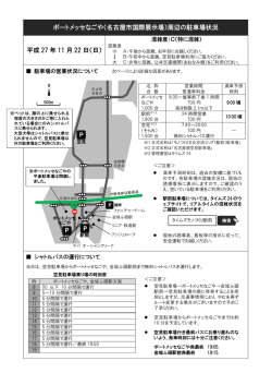 ポートメッセなごや（名古屋市国際展示場）周辺の駐車場状況 平成 27 年