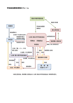 学校給食関係フレーム（PDF） - 公益財団法人高松市学校給食会