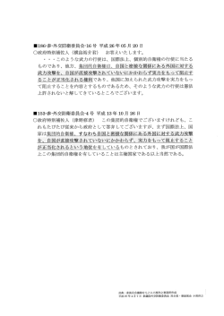 資料 集団的自衛権に関する国会答弁
