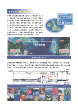 Page 1 ---｣ .^ 沖縄県の伊良部島は宮古島と海峡によ り 隔絶されていま
