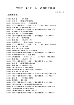 上場番号順一覧