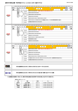 委託代行落札会場 年末年始スケジュール（CAA・IAA・ｼｽﾛｹ・日産ﾌﾟﾗｻﾞｿﾙ）
