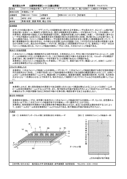 横浜国立大学 出願特許概要シート（出願公開後） フォトニック結晶を用い