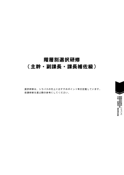 一括ダウンロード（シラバス・階層別選択研修 主幹・副課長・課長補佐級）