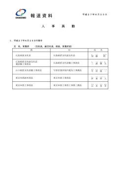 人事異動 - 中電工