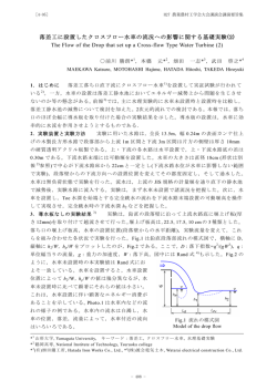 落差工に設置したクロスフロー水車の流況への影響に関する基礎実験(2