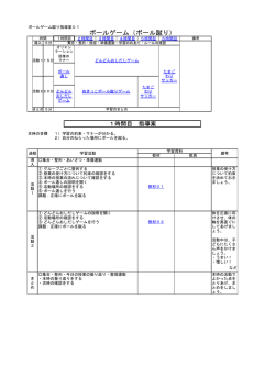 ボールゲーム（ボール蹴り）