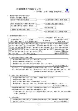評価規準の作成について