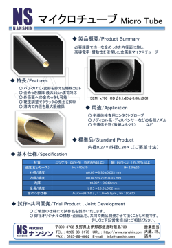 マイクロチューブ Micro Tube