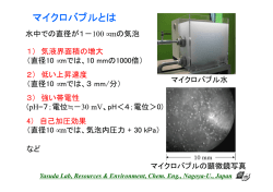 マイクロバブルとは