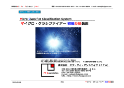 マイクロ・クラシファイアー微細分級 装置 (Micro Classifier