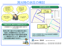 消火時や増圧に伴う水圧検討