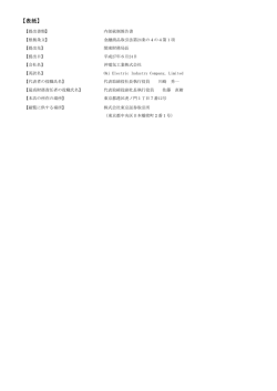 内部統制報告書