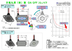 一般仕様 1．定格電圧：DC12V又はDC24V 2．消費電  ：12W（定格