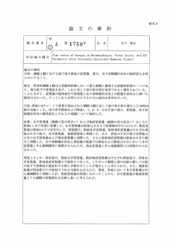 論 文 の 要 約・