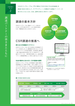 調達パートナーの皆さまとともに（PDF: 1055KB）