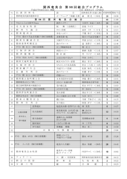 関 西 奄 美 会 第 98 回 総 会 プ ロ グ ラ ム