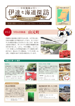 （日） 第12回：山元町