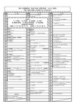 前期 - 神奈川県立保土ケ谷養護学校
