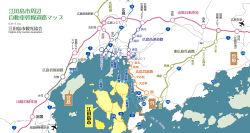 江田島市周辺 自動車幹線道路マップ